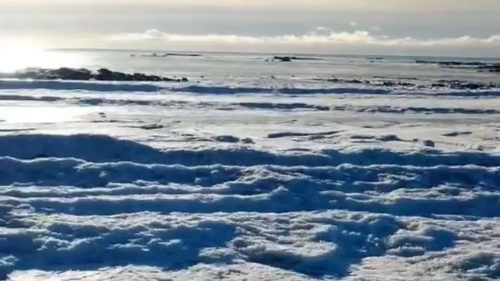 Frío extremo en la Patagonia