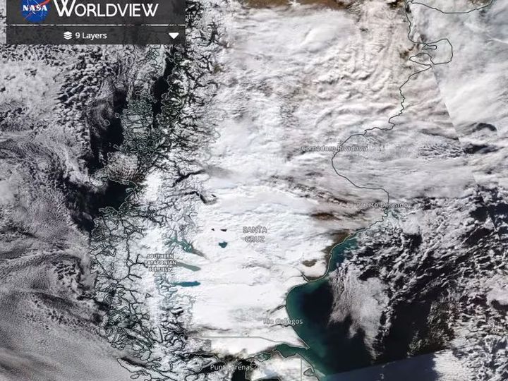 La Patagonia completamente nevada